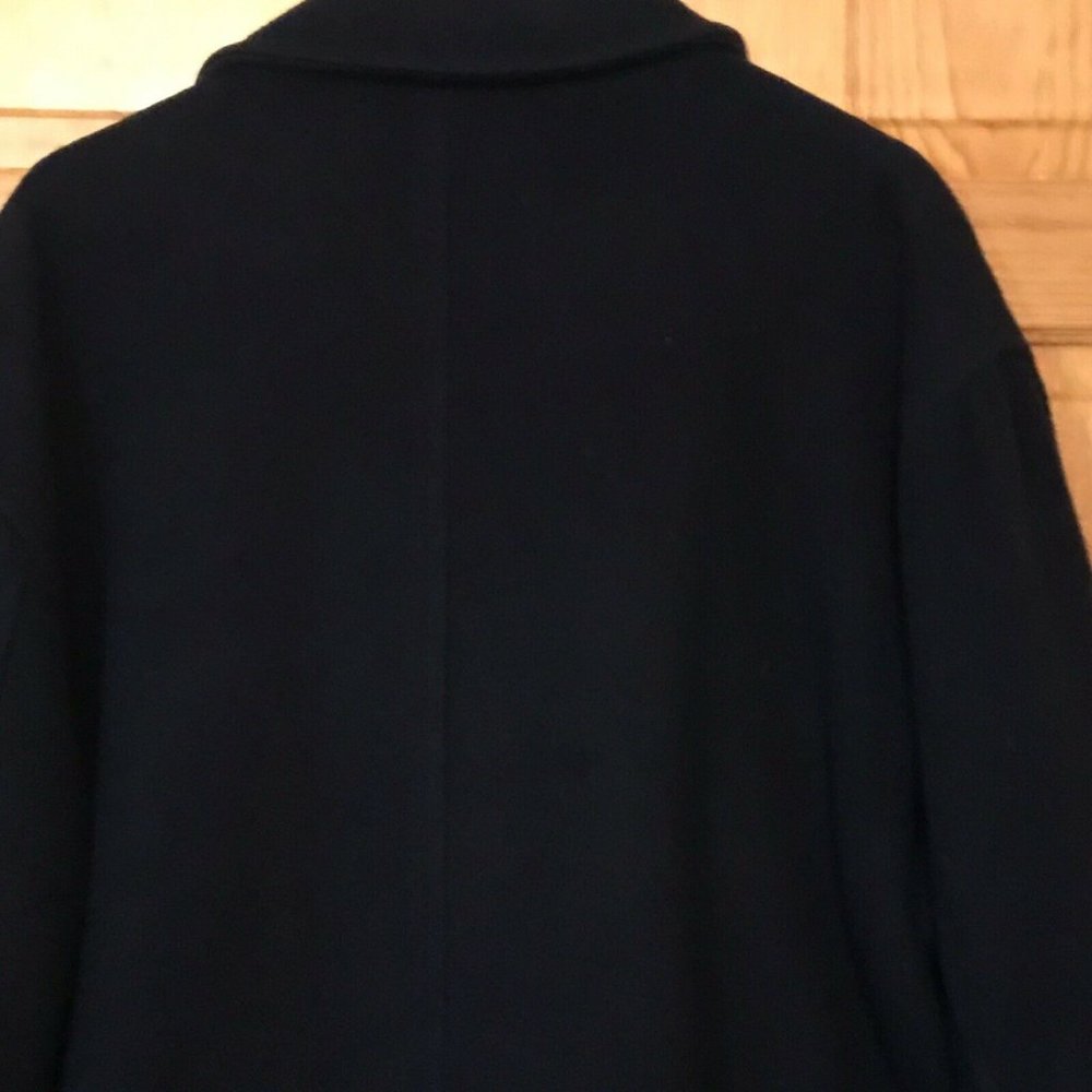 L.L. Bean 100% Wool Coat Jacket Mens Large Quilted Thinsulate - Picture 8 of 9